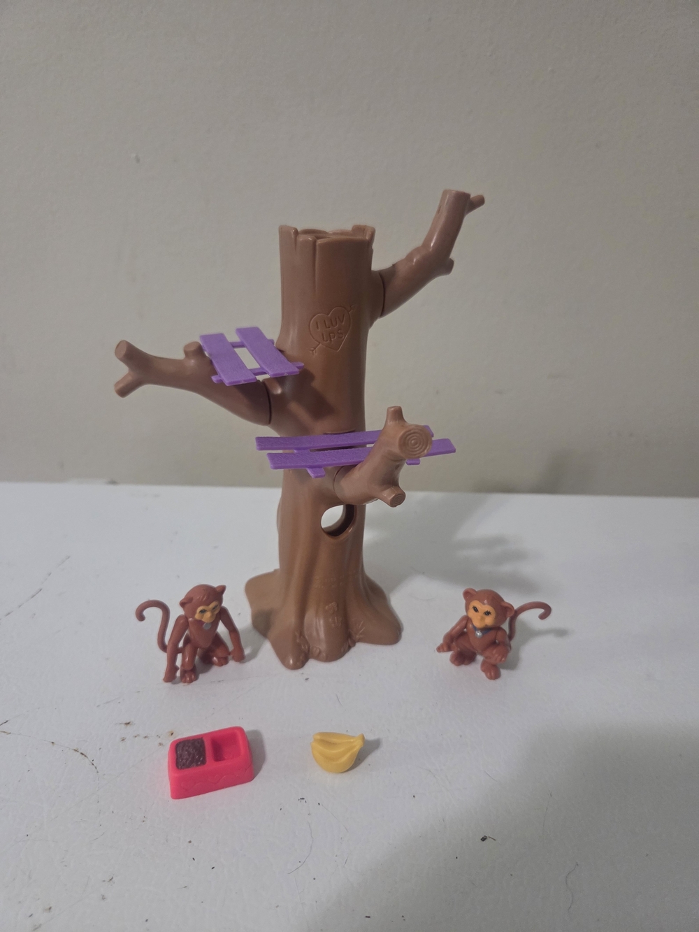 Vintage Kenner Littlest Pet Shop Magic Monkeys Treehouse Playset